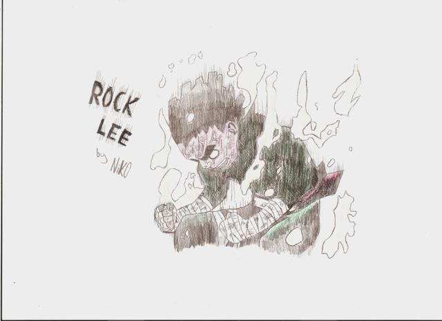 Rock Lee pri otevirani bran...